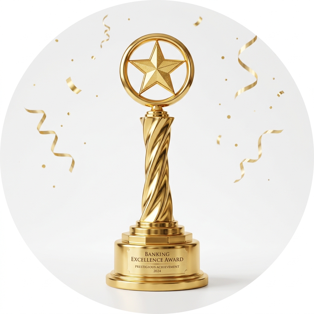 Banking Excellence Award Trophy